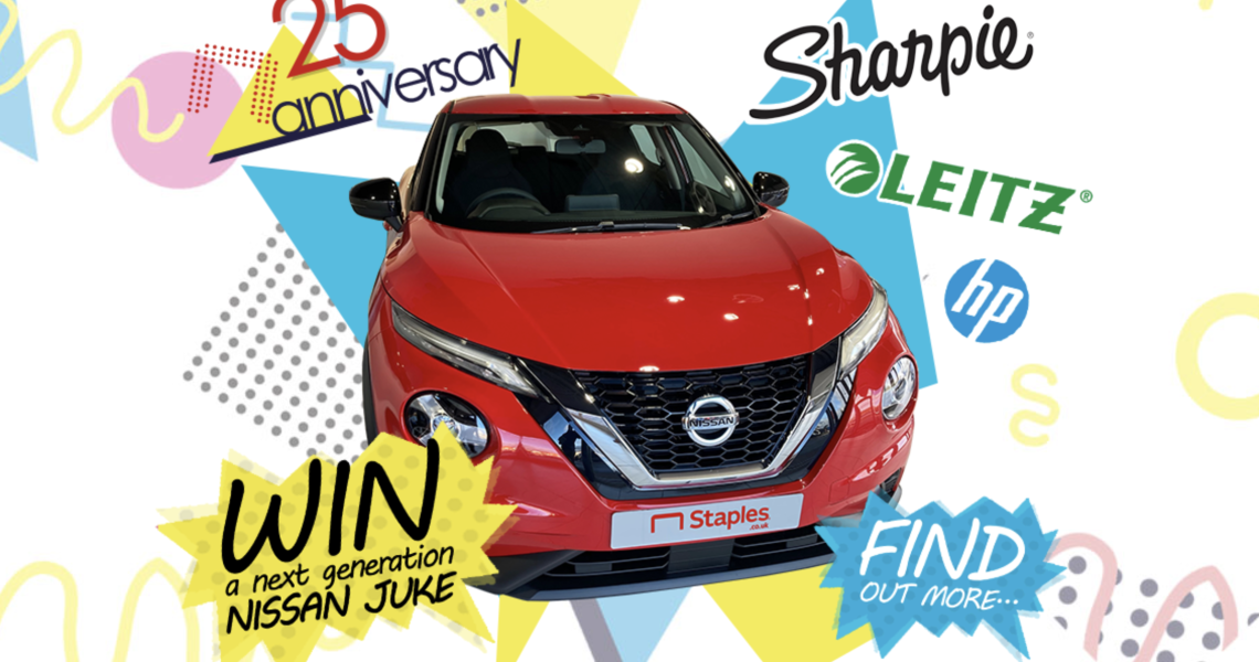 Win a car! It's next generation Nissan Juke with Staples